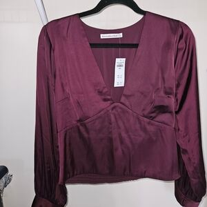 Abercrombie & Fitch Burgundy Blouse
